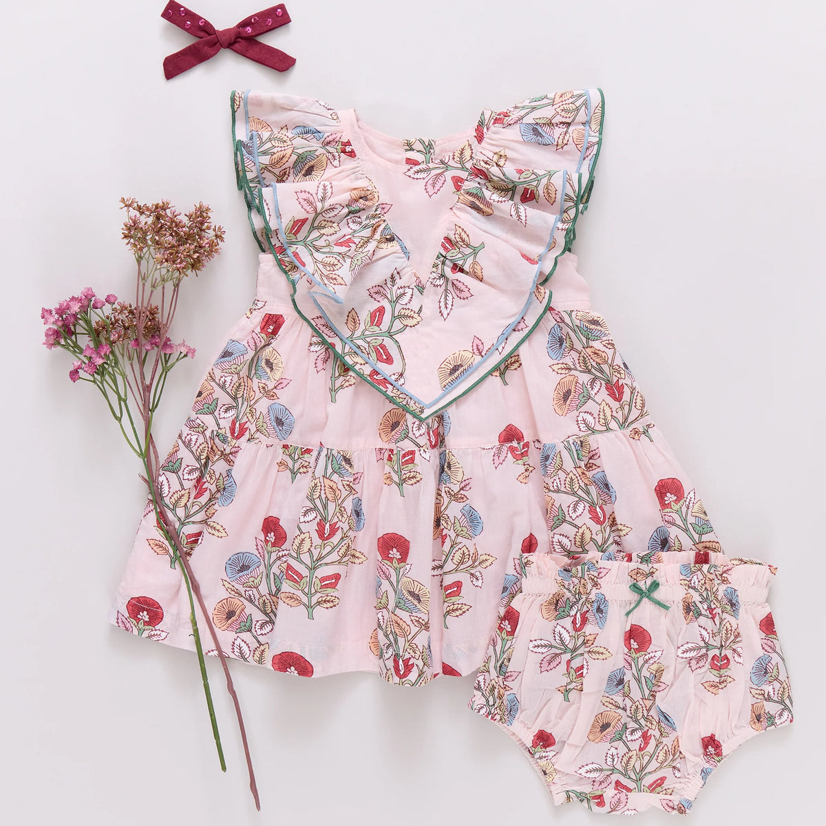 strapless open back dress Pink Chicken
