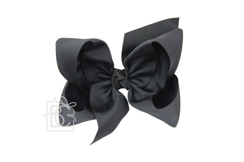 XL Solid Bow w/ Knot 'on French Clip