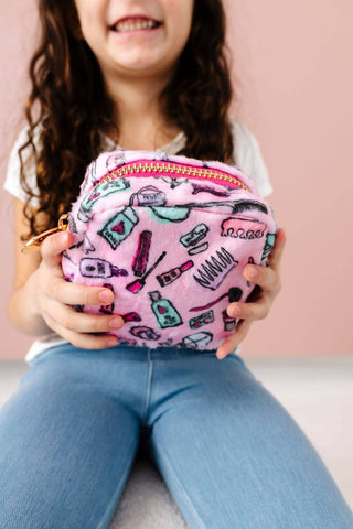 3 Pouch trio - Plush & Nylon