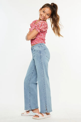 Kancan | Youth High Rise Light Wide Leg