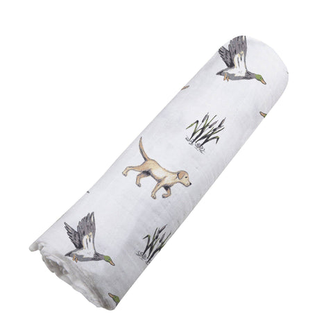 NC | Lab and Ducks Bamboo Swaddle