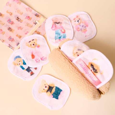 Teddy Bear Gift Set & Cosmetic Bag