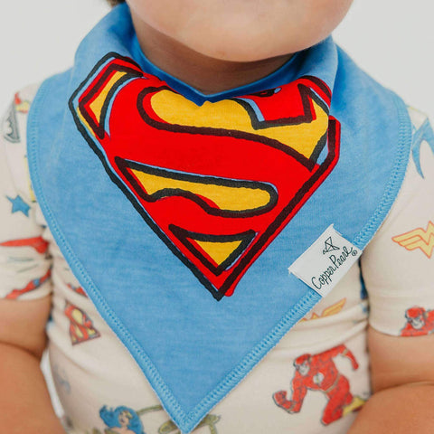 4 Pack Baby Bandana Bibs - Justice League
