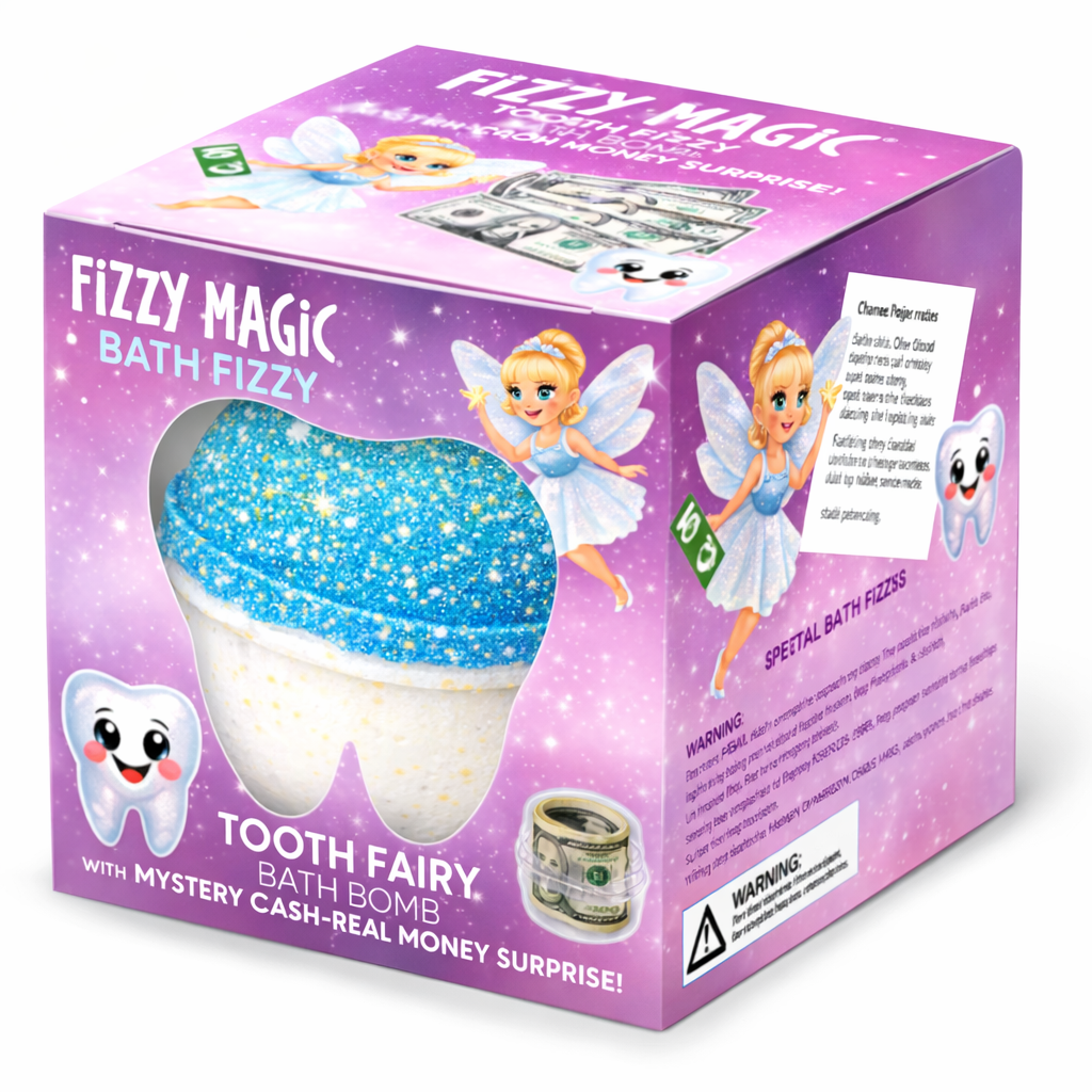 Tooth Fairy Bath Bombs – With Real Cash Surprise Inside!