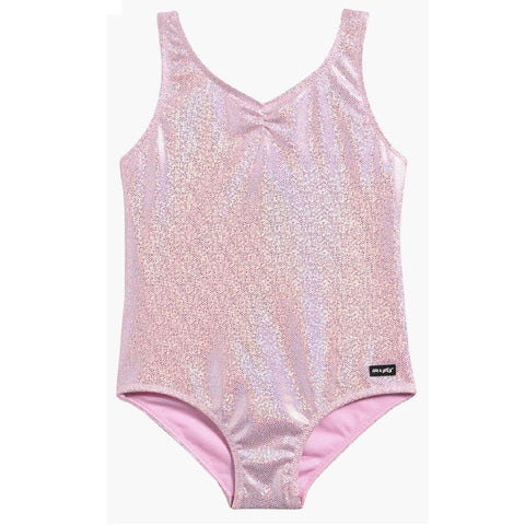 Girls Metallic One-Piece Swimsuit
