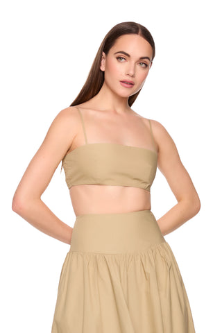 Susana Monaco | Poplin Crop String Top