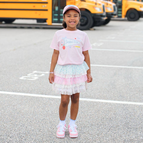 Second Grade Bow Pennant Short Sleeve T-Shirt