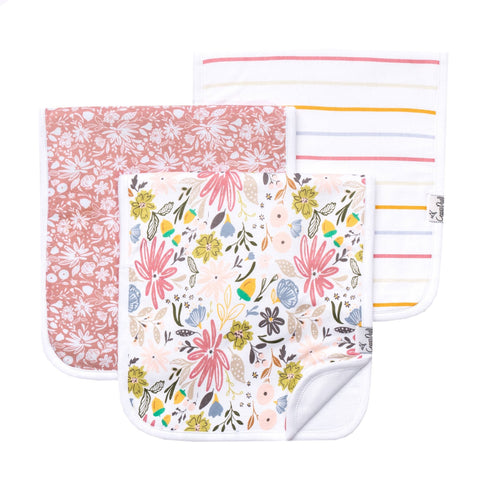 3 Pack Premium Burp Cloths - Olive