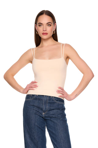Susana Monaco | Double String Tank in Belgian Creme