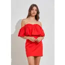 *Strapless Ruffle Top Dress