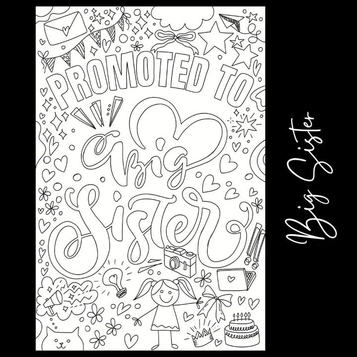 Tons of Hues | Big Sister Giant Coloring Page