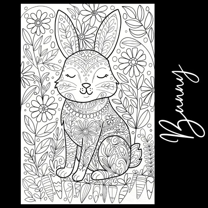 Tons of Hues | Bunny Giant Coloring Page