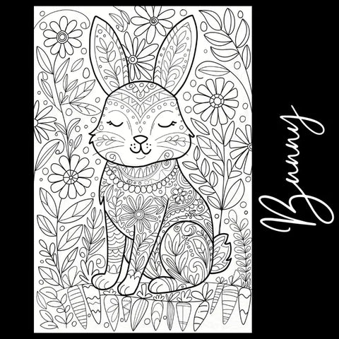 Tons of Hues | Bunny Giant Coloring Page