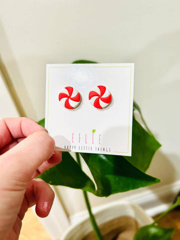 Christmas Peppermint Candy Earrings