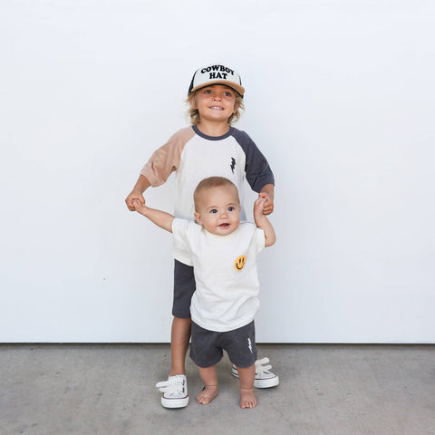 Just Be A Good Dude Tee - Retro Smiley Face Kids Skate Top