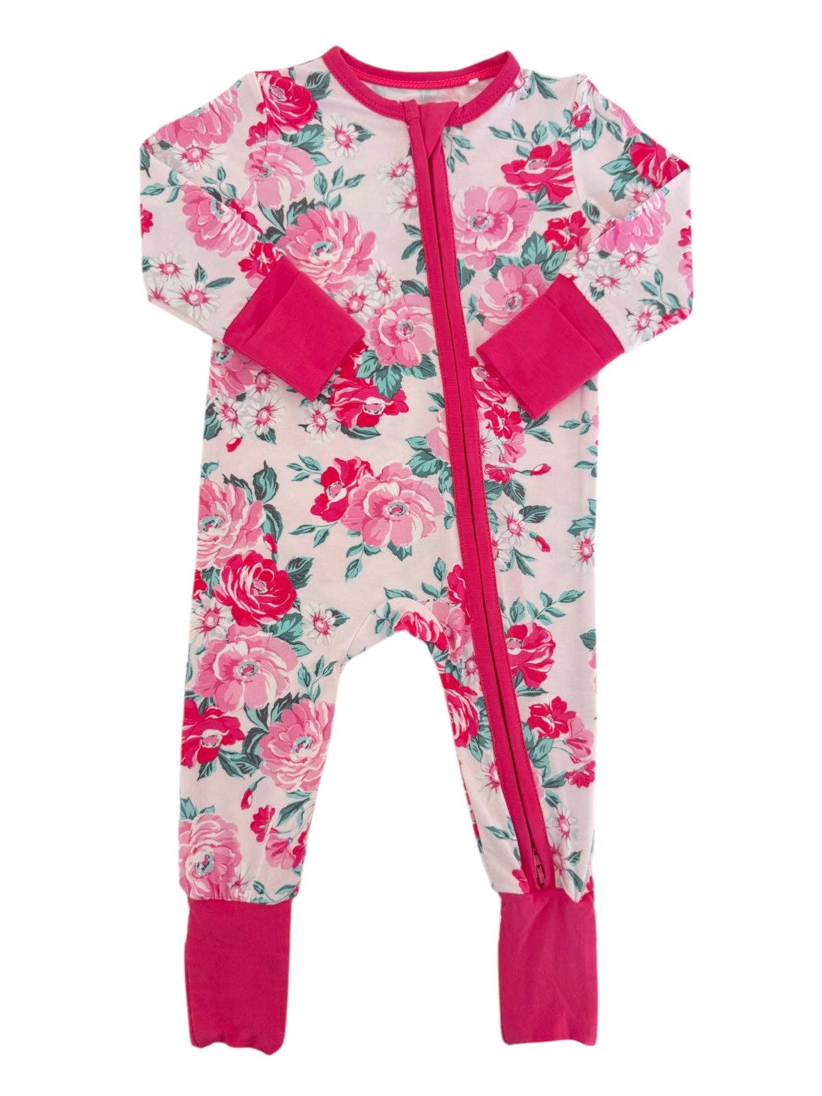 2-Way Zip Romper Pink Splendor