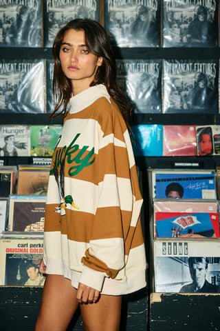 IT2594-MALLARD1 | Lucky Mallard Duck Mock-Neck Sweatshirt