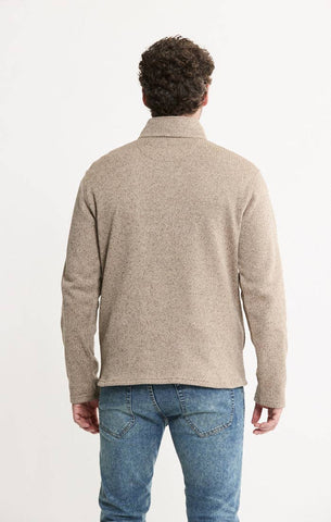 Stretch Sweater Fleece Quarter Zip Pullover