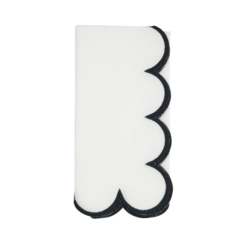 Cotton Scalloped Dinner Napkin