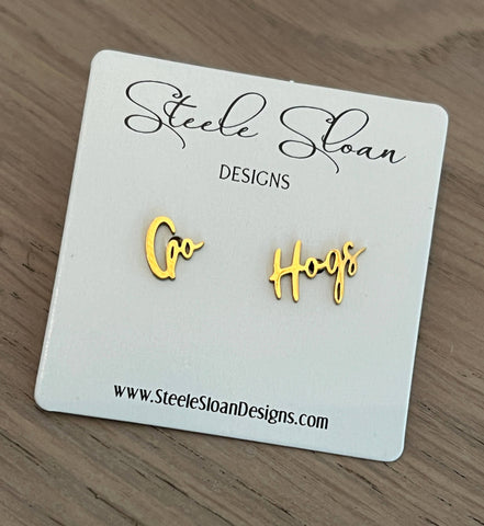 Go Hogs! Game Day Earrings