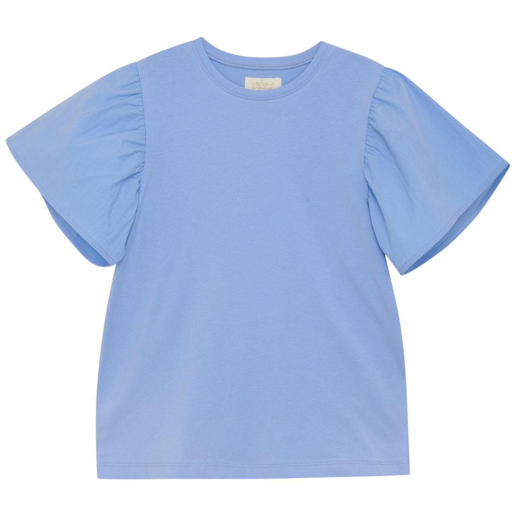 *Creamie Flowy Sleeve Woven T-shirt