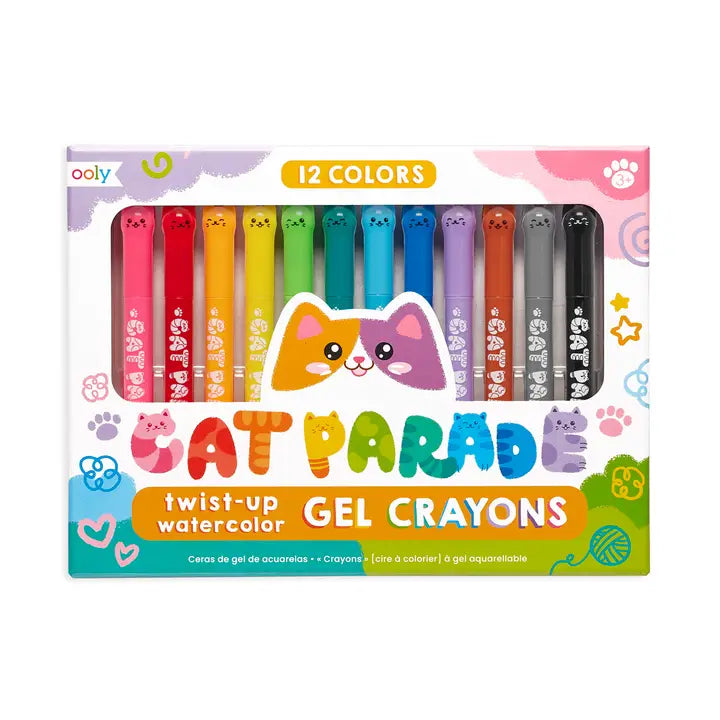 Cat Parade: Twist- Up Watercolor Gel Crayons