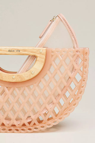 Dolce Vita | Solandra Blush Jelly Clutch