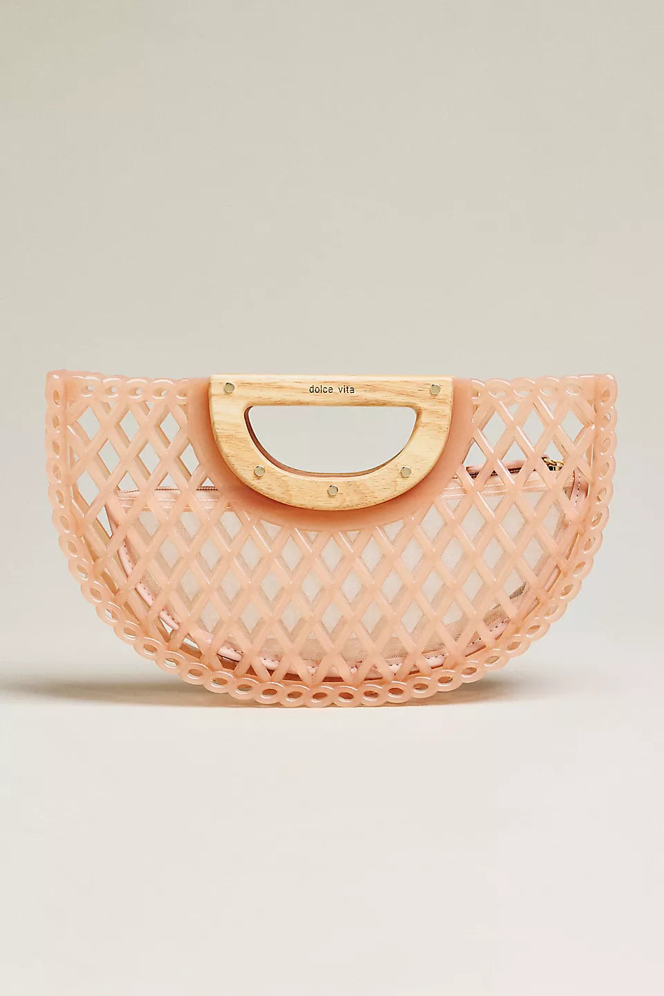 Dolce Vita | Solandra Blush Jelly Clutch