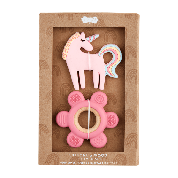 Mudpie | Unicorn & Flower Teether
