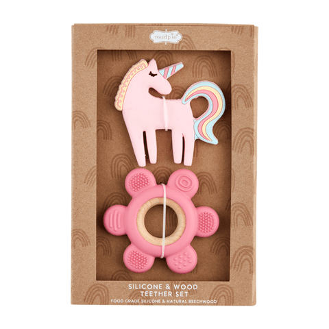 Mudpie | Unicorn & Flower Teether