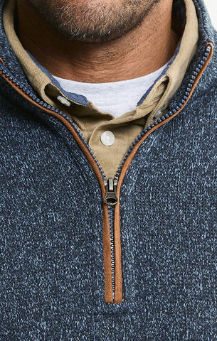 Stretch Sweater Fleece Quarter Zip Pullover