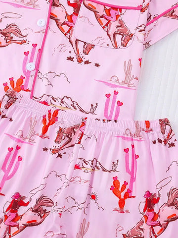 Valentines Inspired Cowgirl Pj Set
