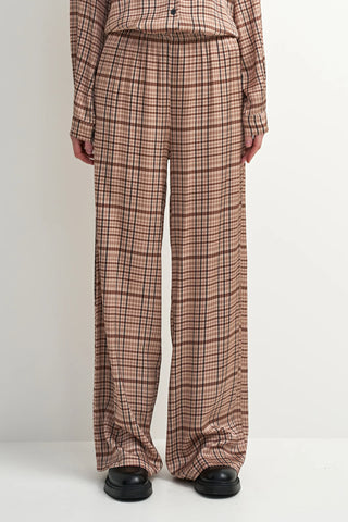 Astrid | Meadow Pant in Beige Plaid