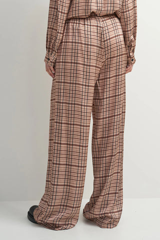 Astrid | Meadow Pant in Beige Plaid