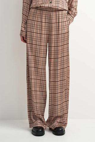 Astrid | Meadow Pant in Beige Plaid