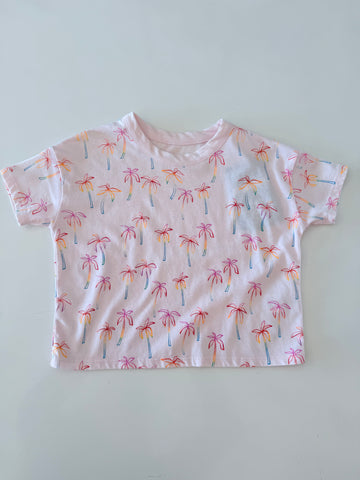 Chaser | Sunset Palms Tree Girls Tee