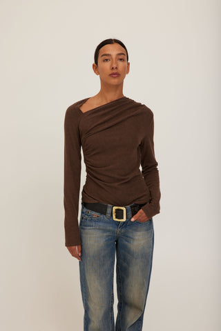 Project Social T | Harlow Longsleeve in Dark Mocha