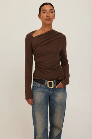 Project Social T | Harlow Longsleeve in Dark Mocha