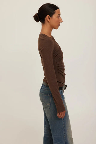Project Social T | Harlow Longsleeve in Dark Mocha