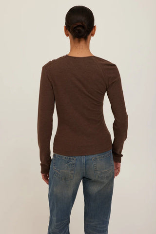 Project Social T | Harlow Longsleeve in Dark Mocha