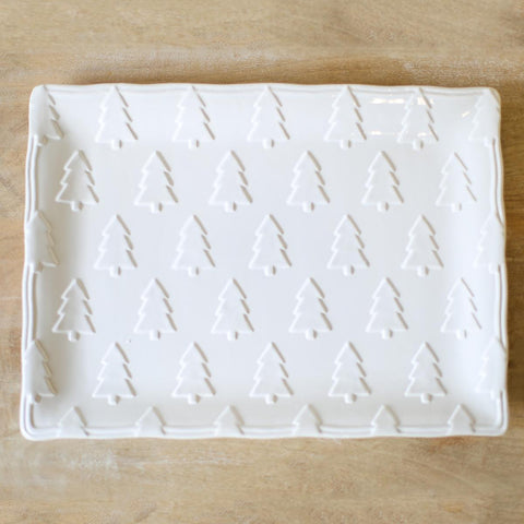 Small Balsam Embossed Platter