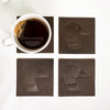 RS | Duck Leather Embossed Coasters