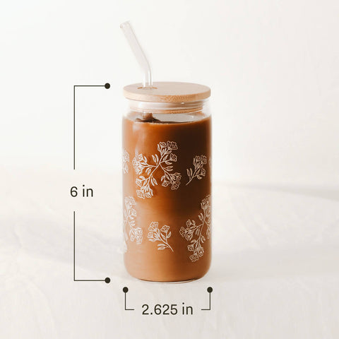 Vintage Santa Glass Can
