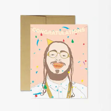 Post Malone Congrats Card