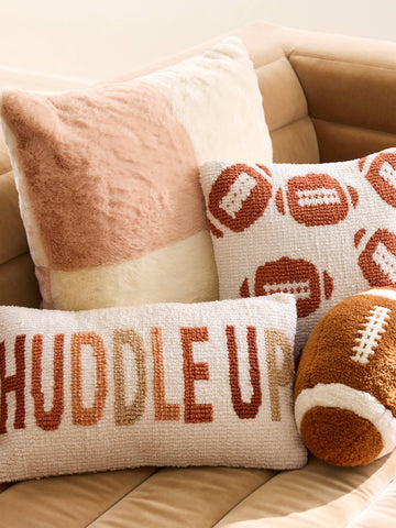 FOOTBALL SHAPED PILLOW