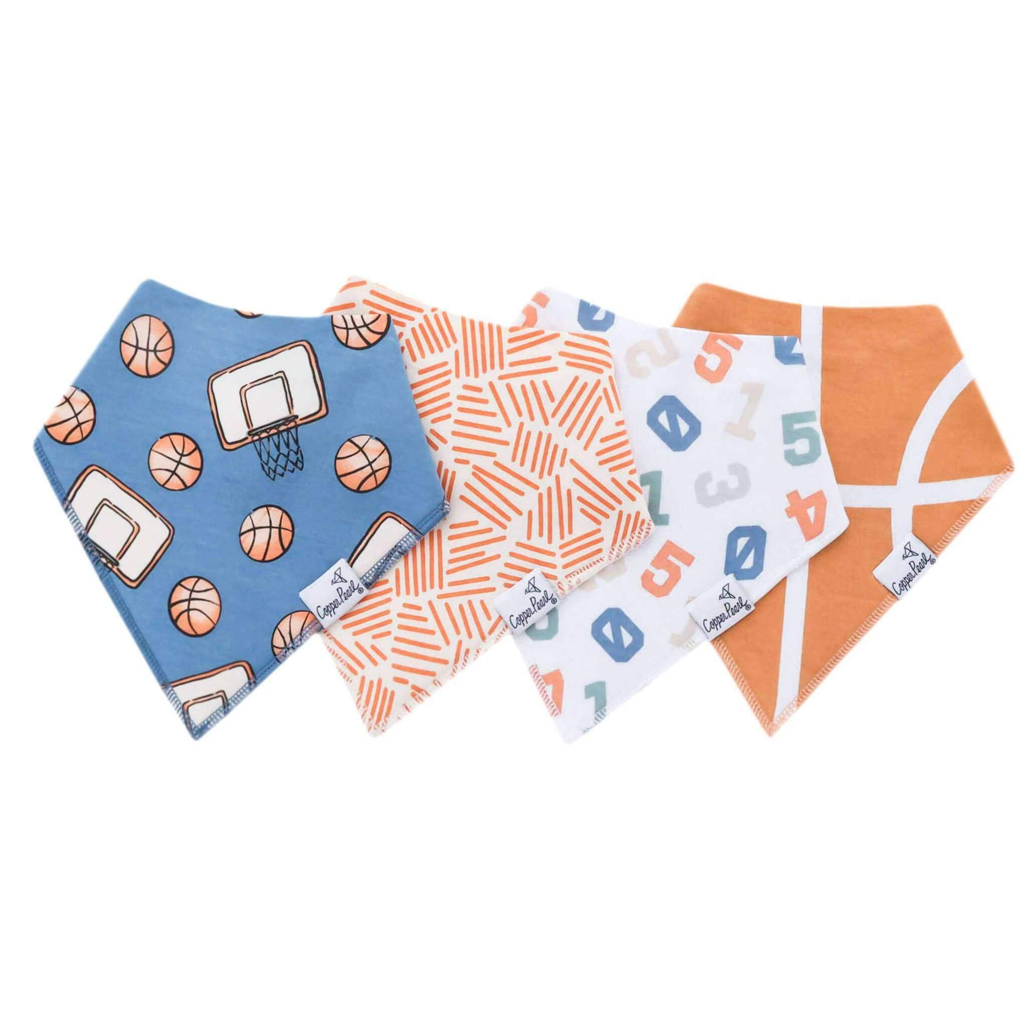 Copper Pearl | 4 Pack Baby Bandana Bibs