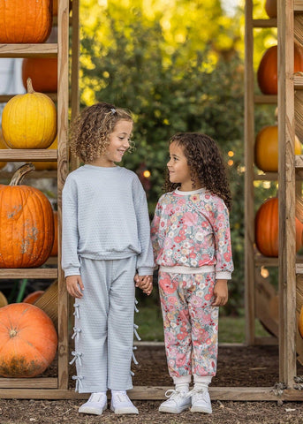 Eliza Long Sleeve Floral Sweatshirt and Jogger Set