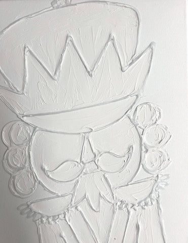 Paint Your Own Canvas Nutcracker  |  Christmas Holiday