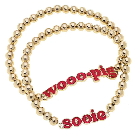 Woo Pig Set of 2 Bracelet