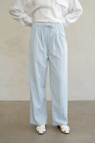 Elle Grey | Wide Leg Drawstring Pants